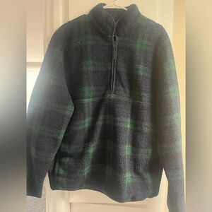 J Crew Fleece Quarter Zip Pullover